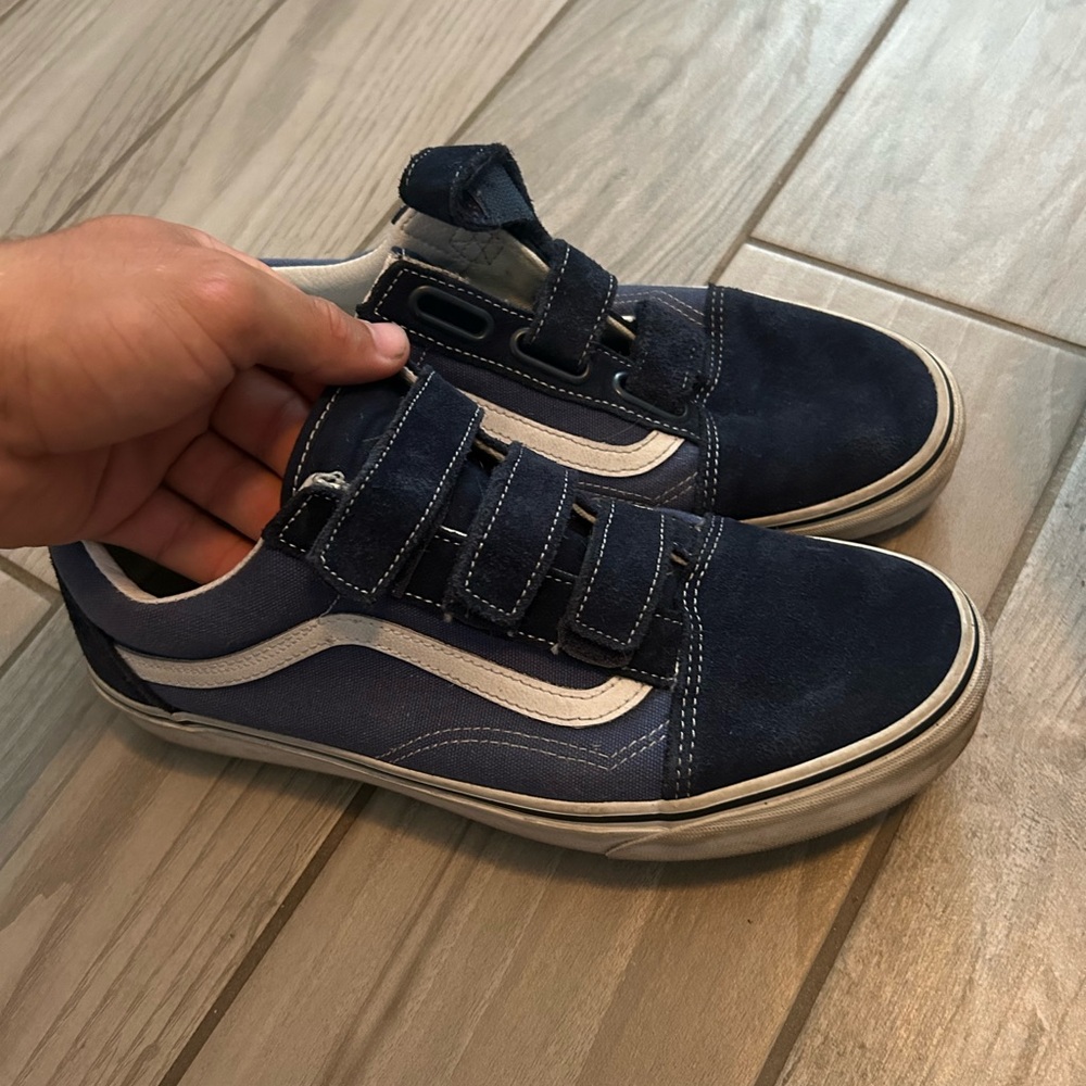 Vans Navy and White Men's Sneakers